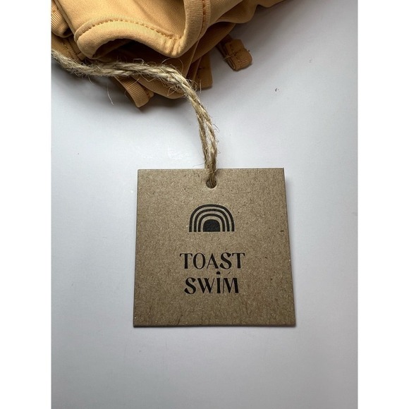 NWT Free People Toast Swim Signature Peek A Boo Top, Beige, size XS, Halter Top - Picture 7 of 12